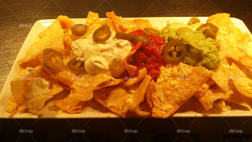 nachos. plate 