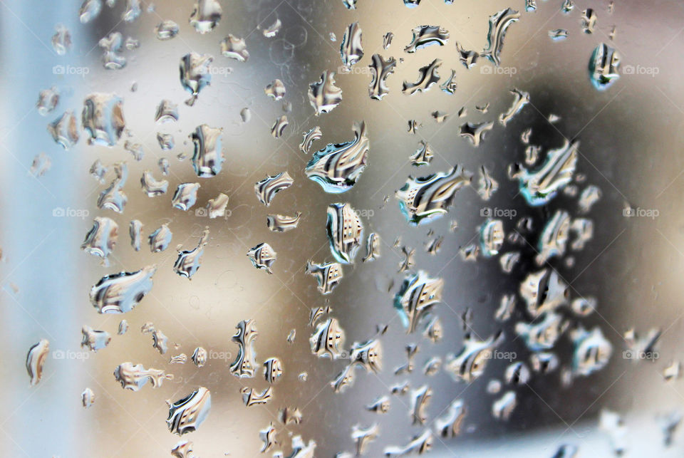 Rain drops on the window