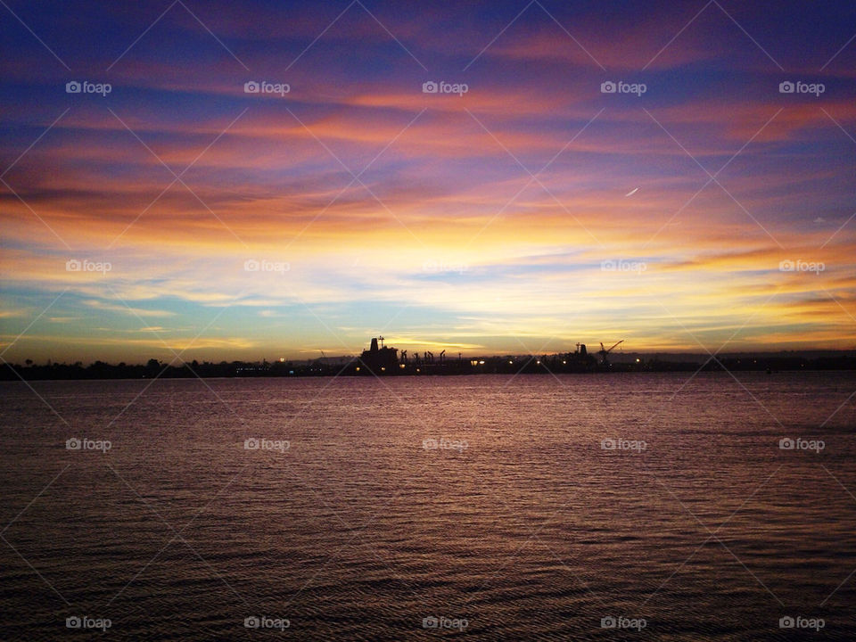 ocean china sunset sun by refocusphoto