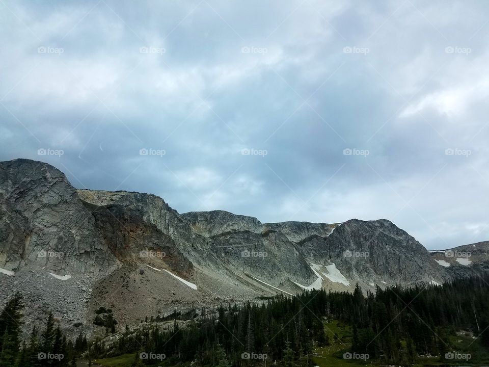 Wyoming Snowy Mountain