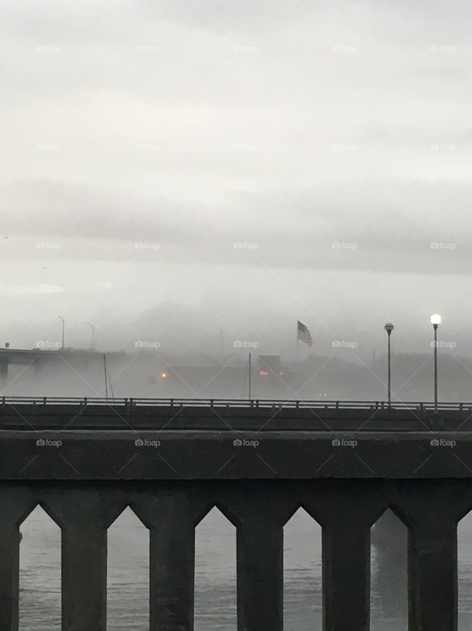 Fog on Ashley River Charleston SC