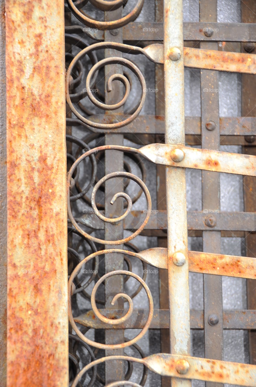 Circles, Repeating pattern ironwork