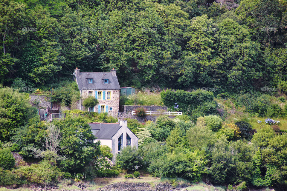 house in the mountains