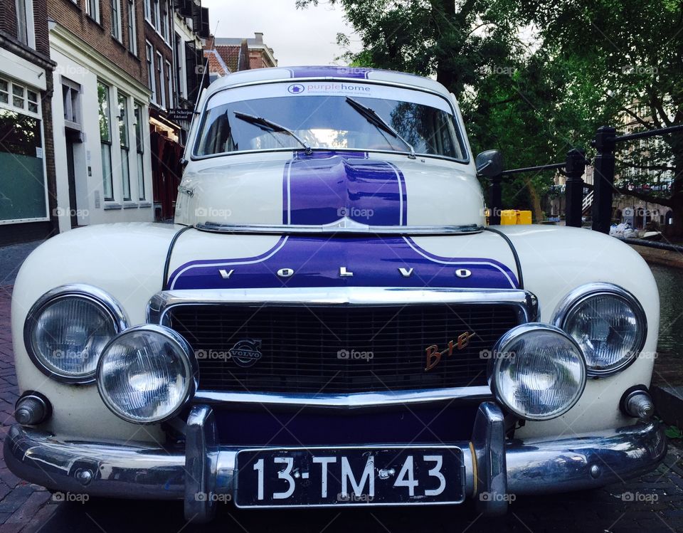 The purple striped Volvo 