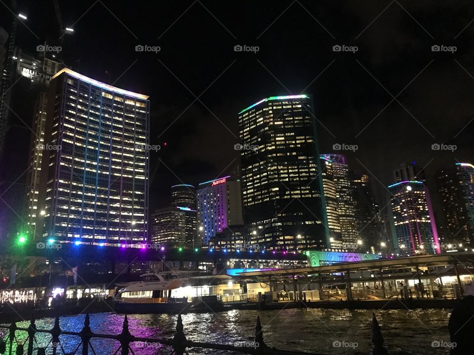This shot was one of the most spectacular view of the city during Vivid show