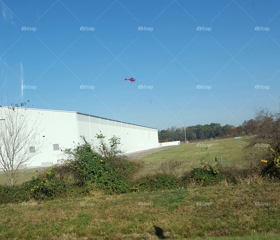 red helicopter