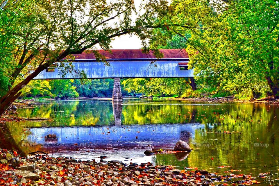 Beautiful covered bridge 
