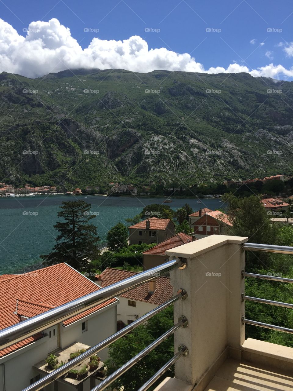 Balcony view of Kotor Bay