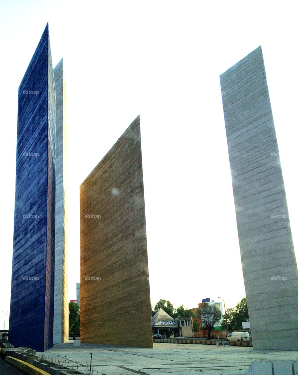 Luis Barragan, architecture, tower, color, Mexico City, Mexico,