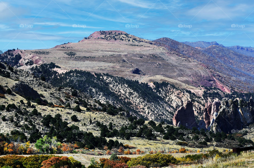 The beautiful massive mountain ranges in Colorado Springs are bigger than life and scenery pleasing to the eye.