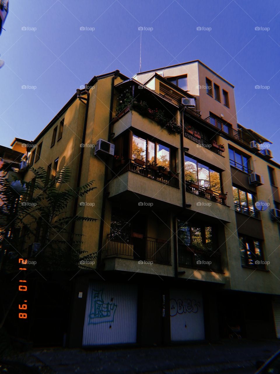 Reflection in the windows