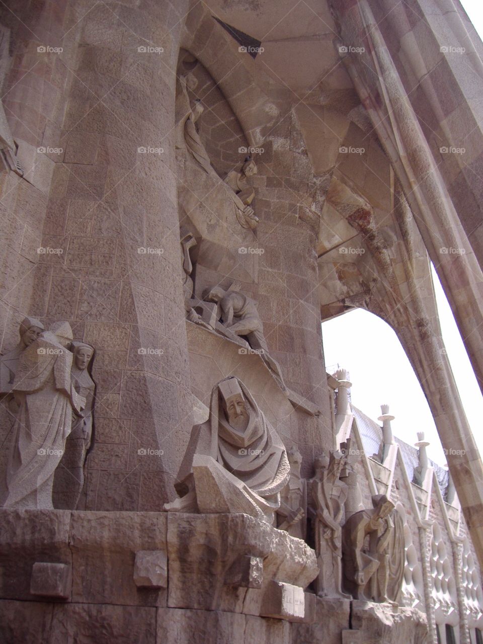 Facade sculpture elements of Sagrada Familia