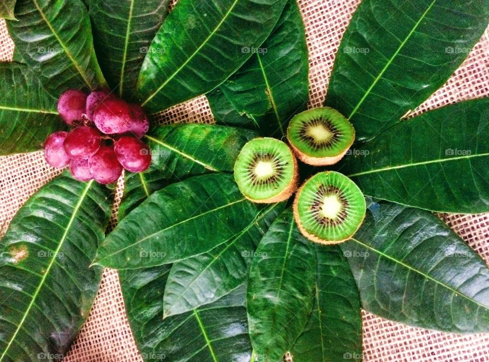 Tropical fruit decoration