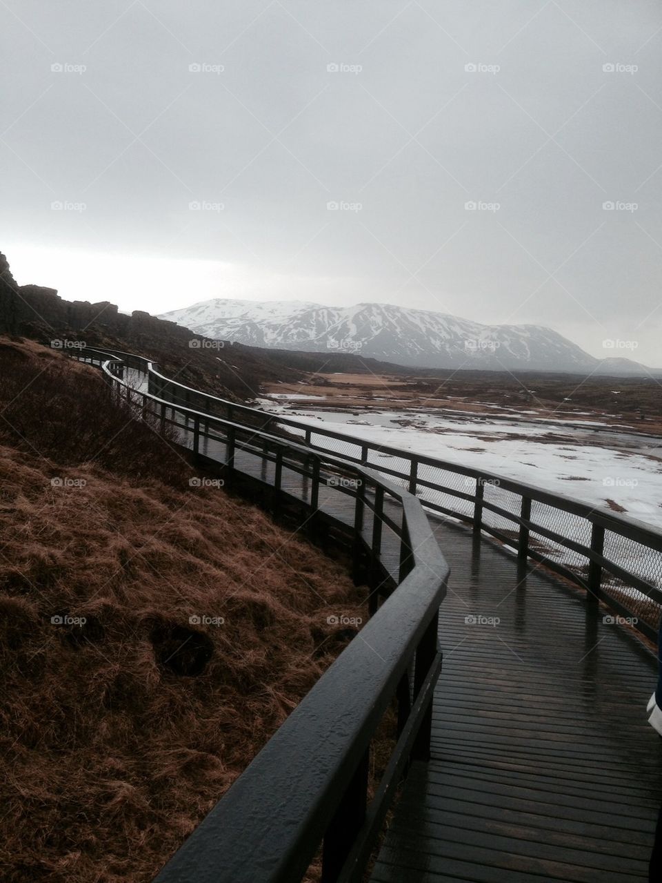 Iceland walkway