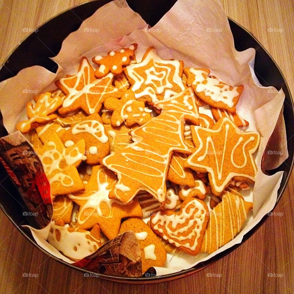 Close-up of cookies