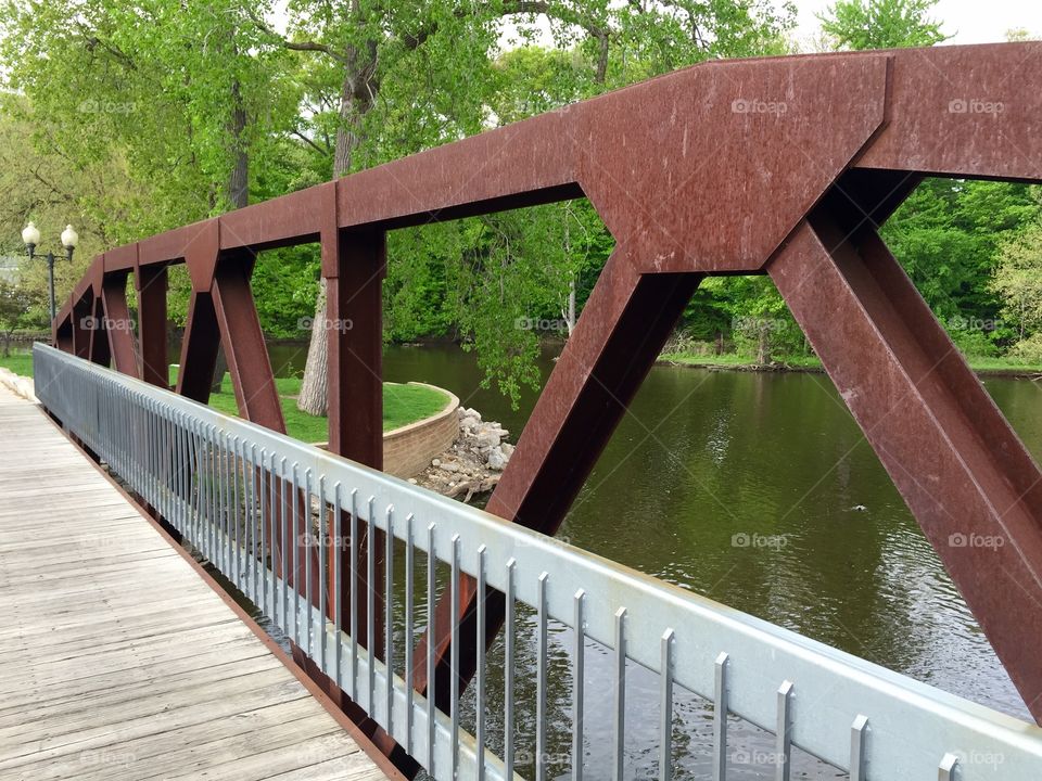 Rusty bridge. Rusty bridge