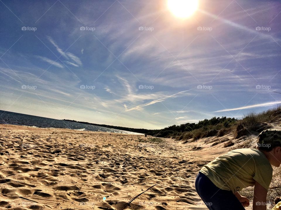 Beautiful day on the beach 