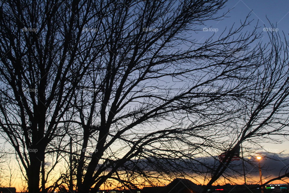 Beautiful sunset in Nebraska 