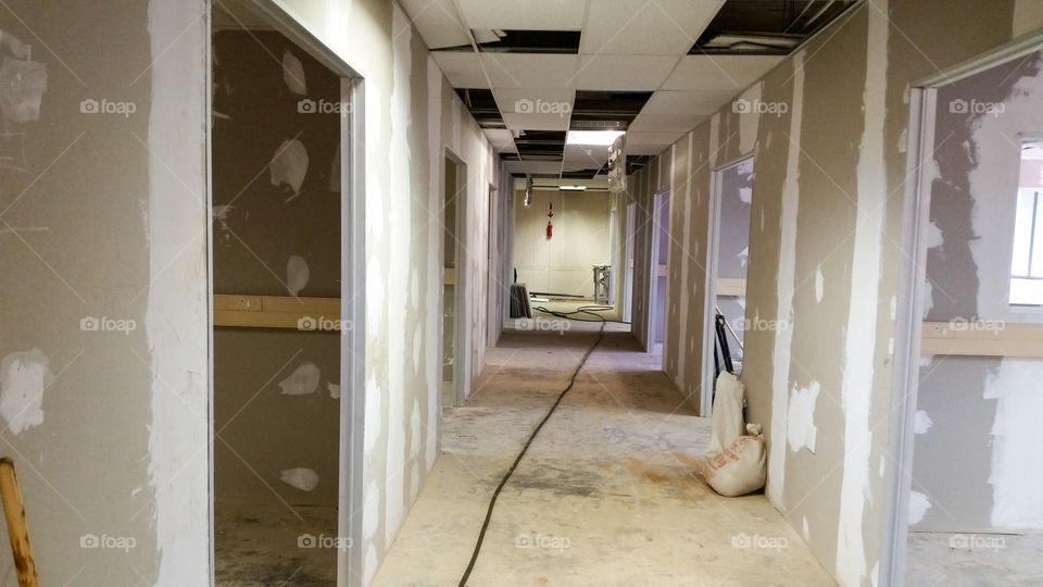 building under renovations