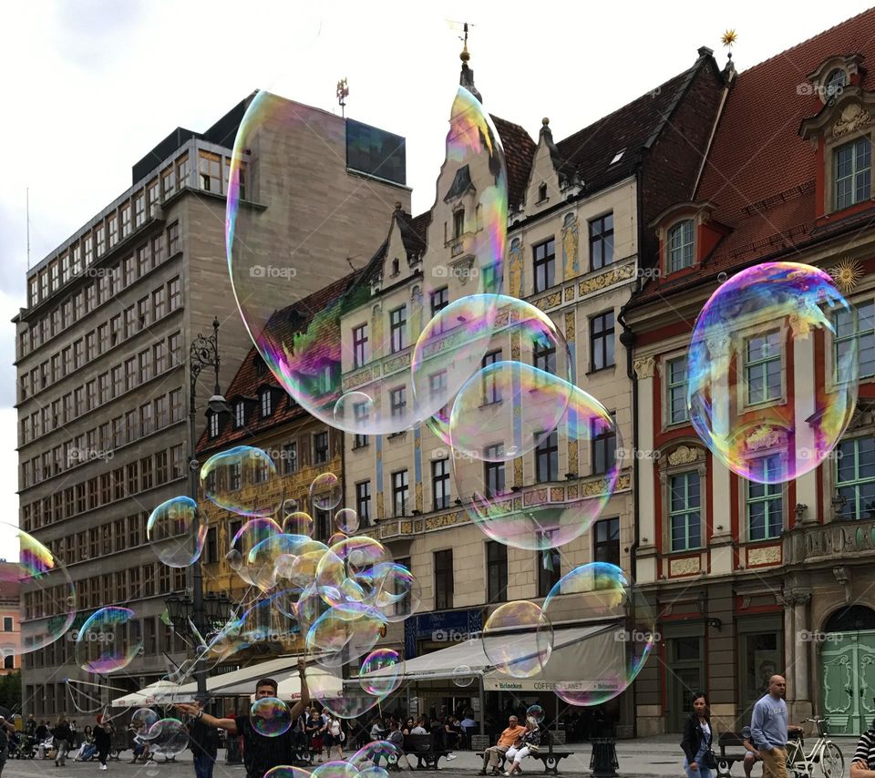 soap bubbles