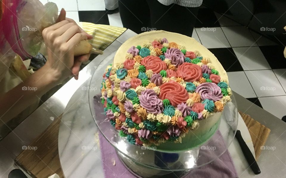 The frosting was delicious!