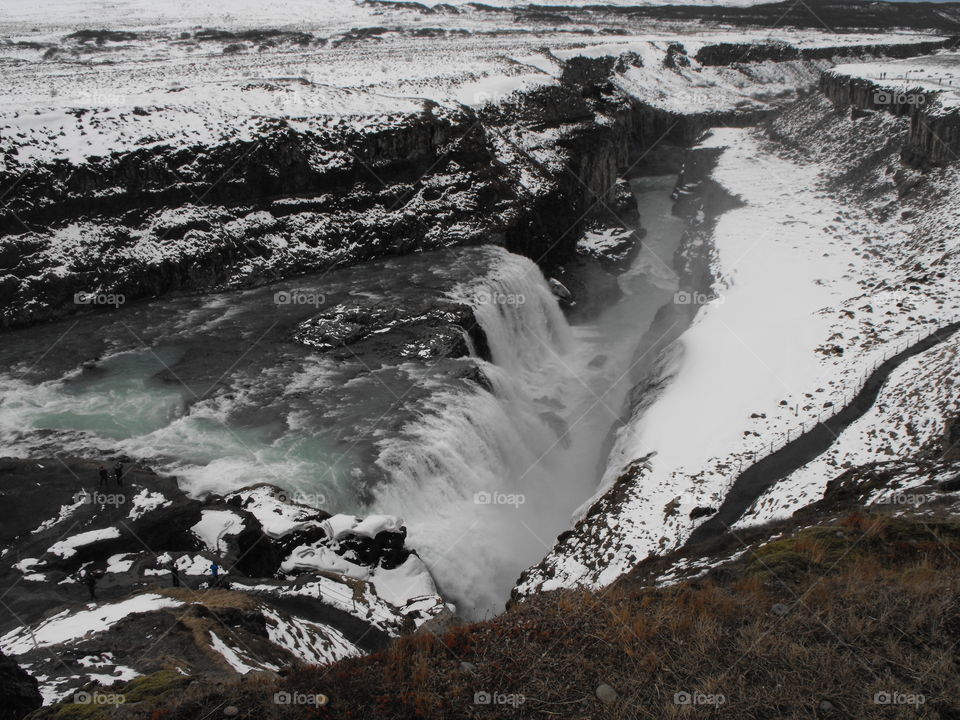 Gullfoss waterfall in Iceland