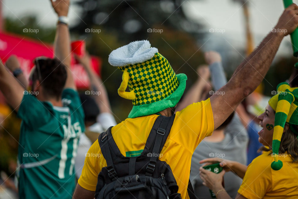 FIFA Fan Fest in Moscow, Russia, Brazil vs Serbia, 27 June 2018