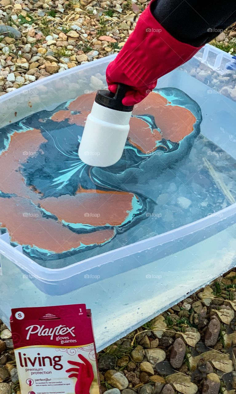 Hydro dipping - water transfer painting 