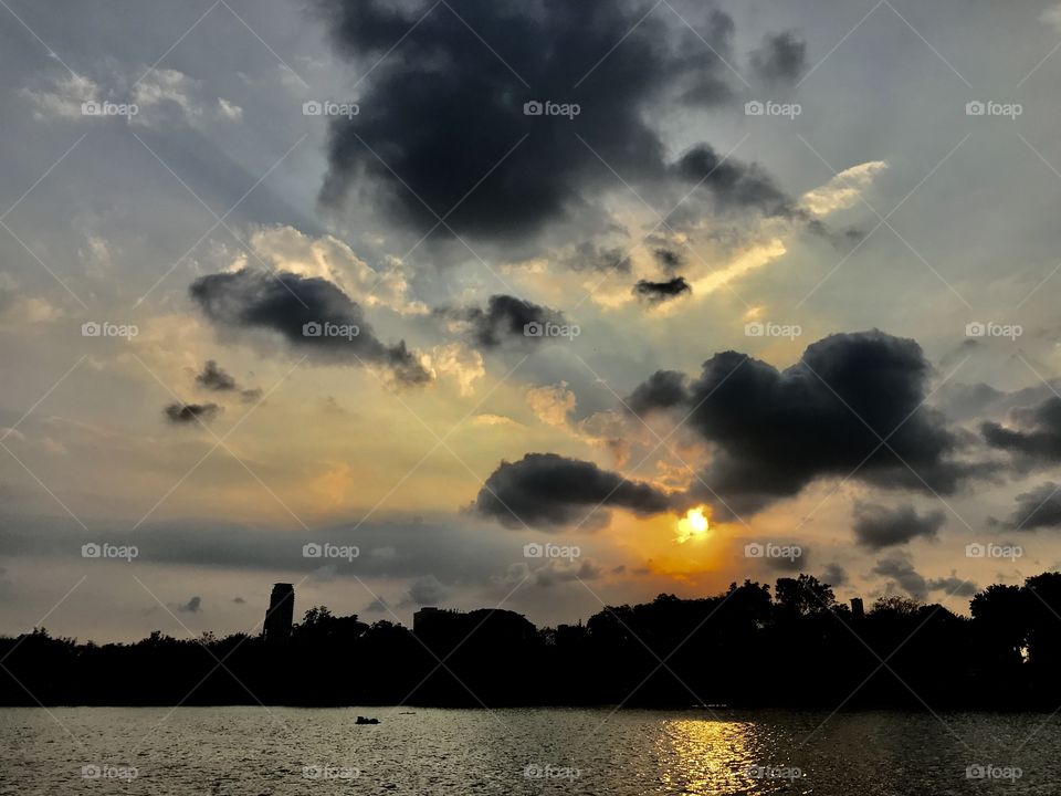 Benjakiti Park sky view in Bangkok