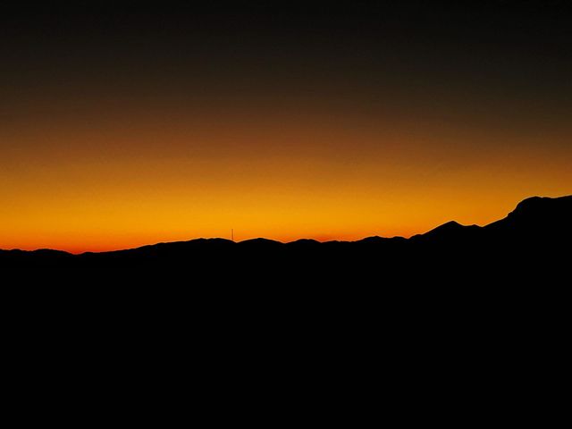sunset view in the mountains