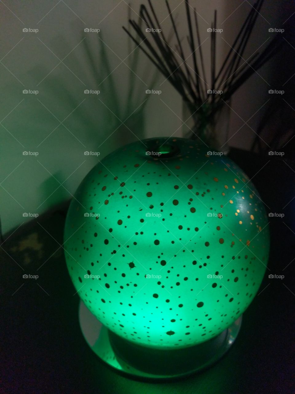 moon globe green