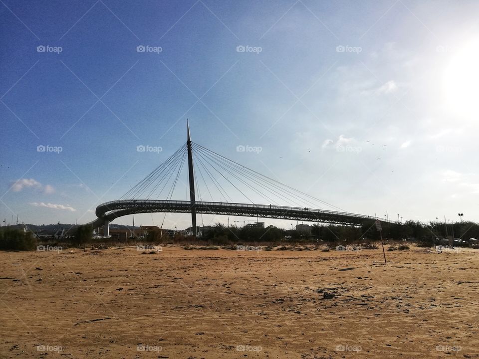 Bridge on the sea