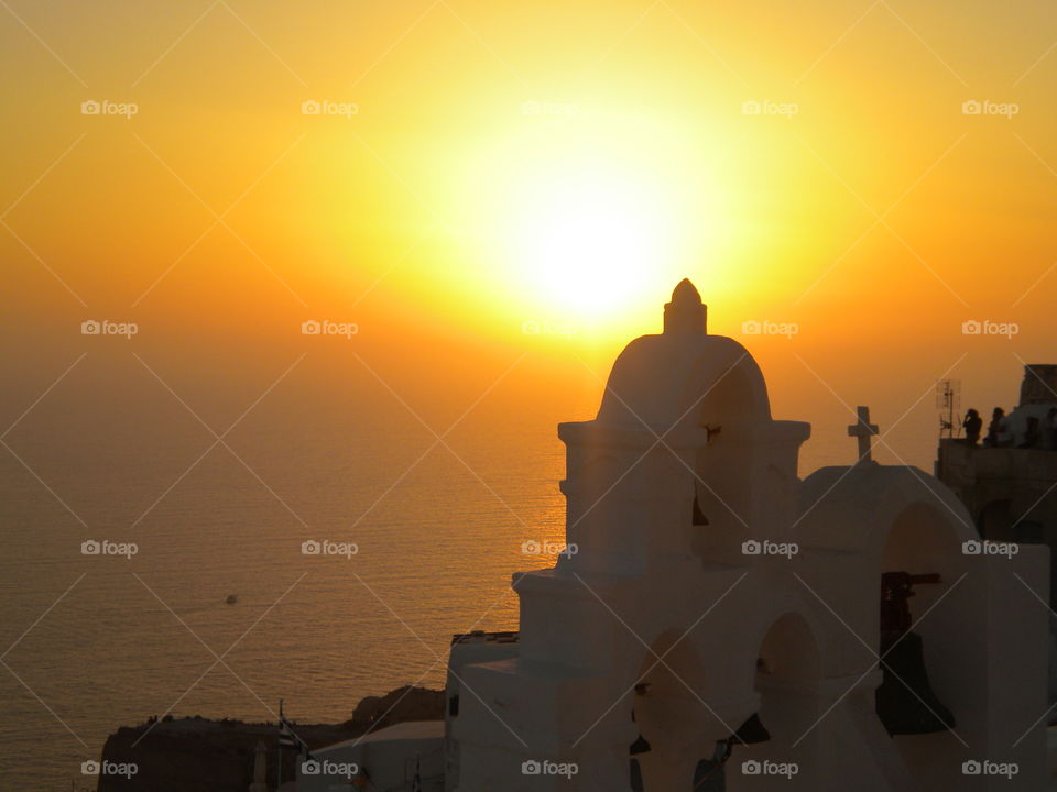 Sunset at santorini