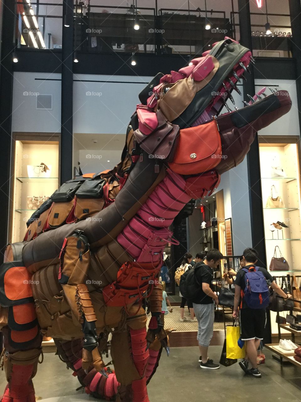 Chanel handbag dinosaur
