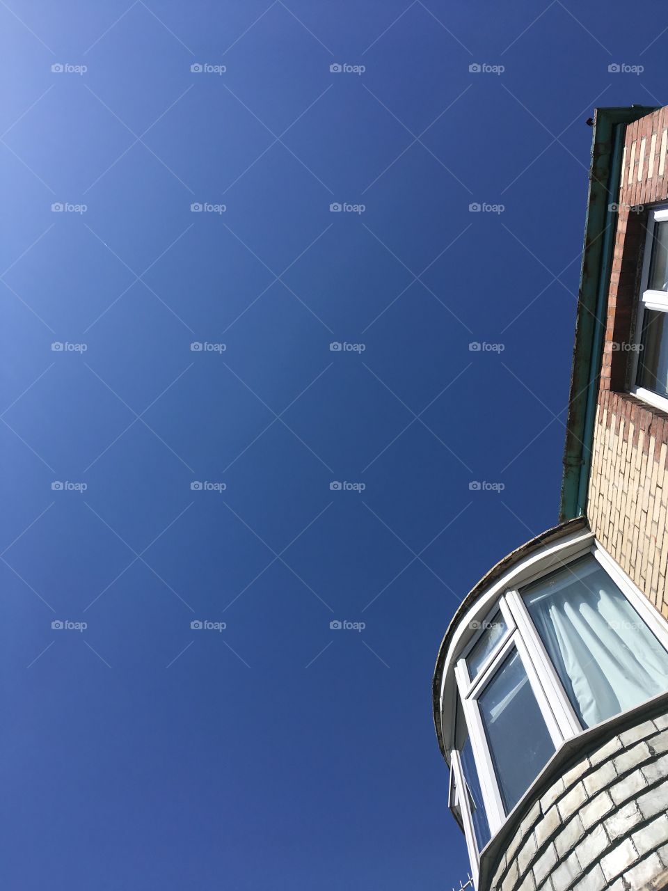 Looking up into the blue and smiling, as this sky truly shows the strength and beauty of nature 