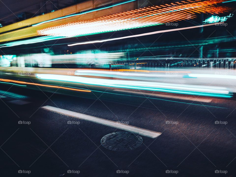 light trails