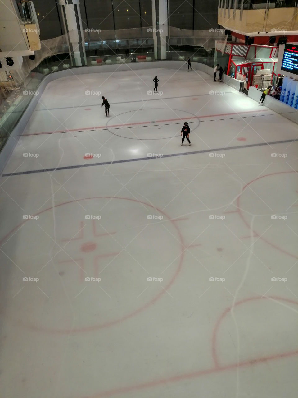 The ice skating rink at The Elements, Hong Kong