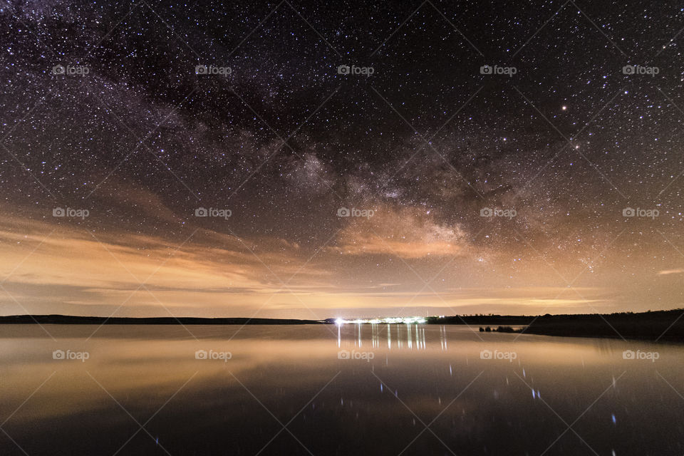 Milky Way and water