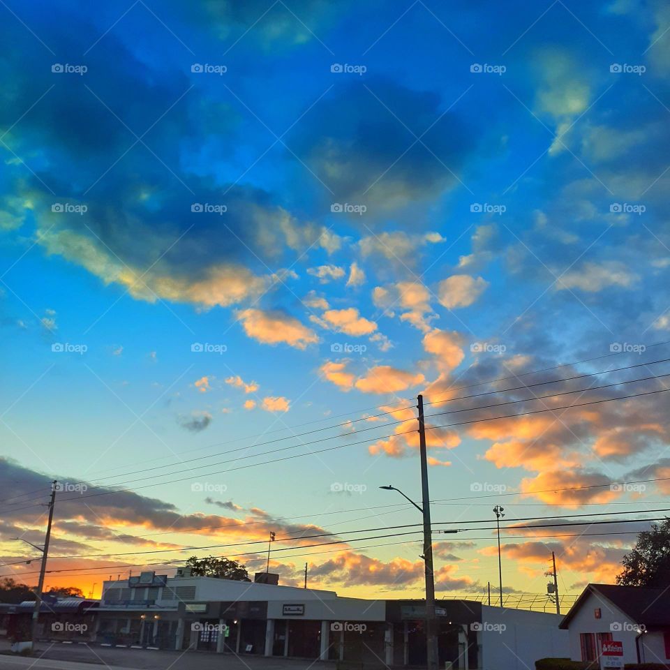 A beautiful sunrise I photographed across the street from my doctor's office before I had surgery that morning.