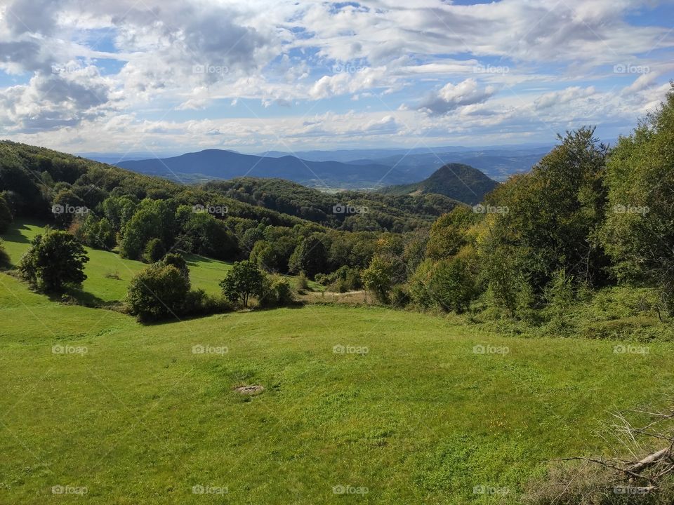 Serbia nature landscape green slopes abd elevations mountain Jesevac