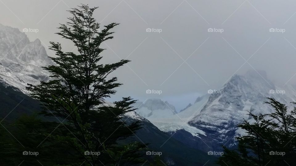 Winter mountains