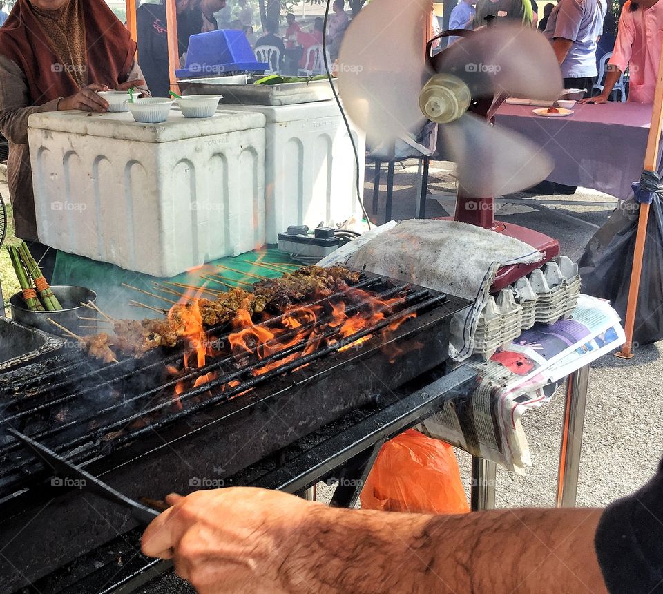 Grill time with malay cuisine from Malaysia