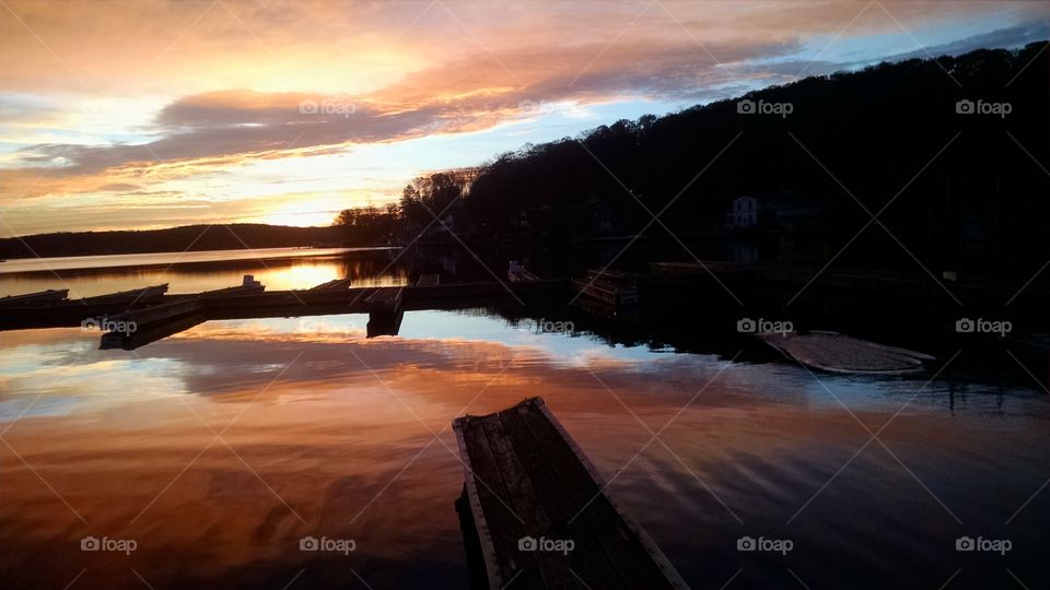 November Sunrise. I took this pic on 11/7/2015 in New Jersey of Lake Hopatcong