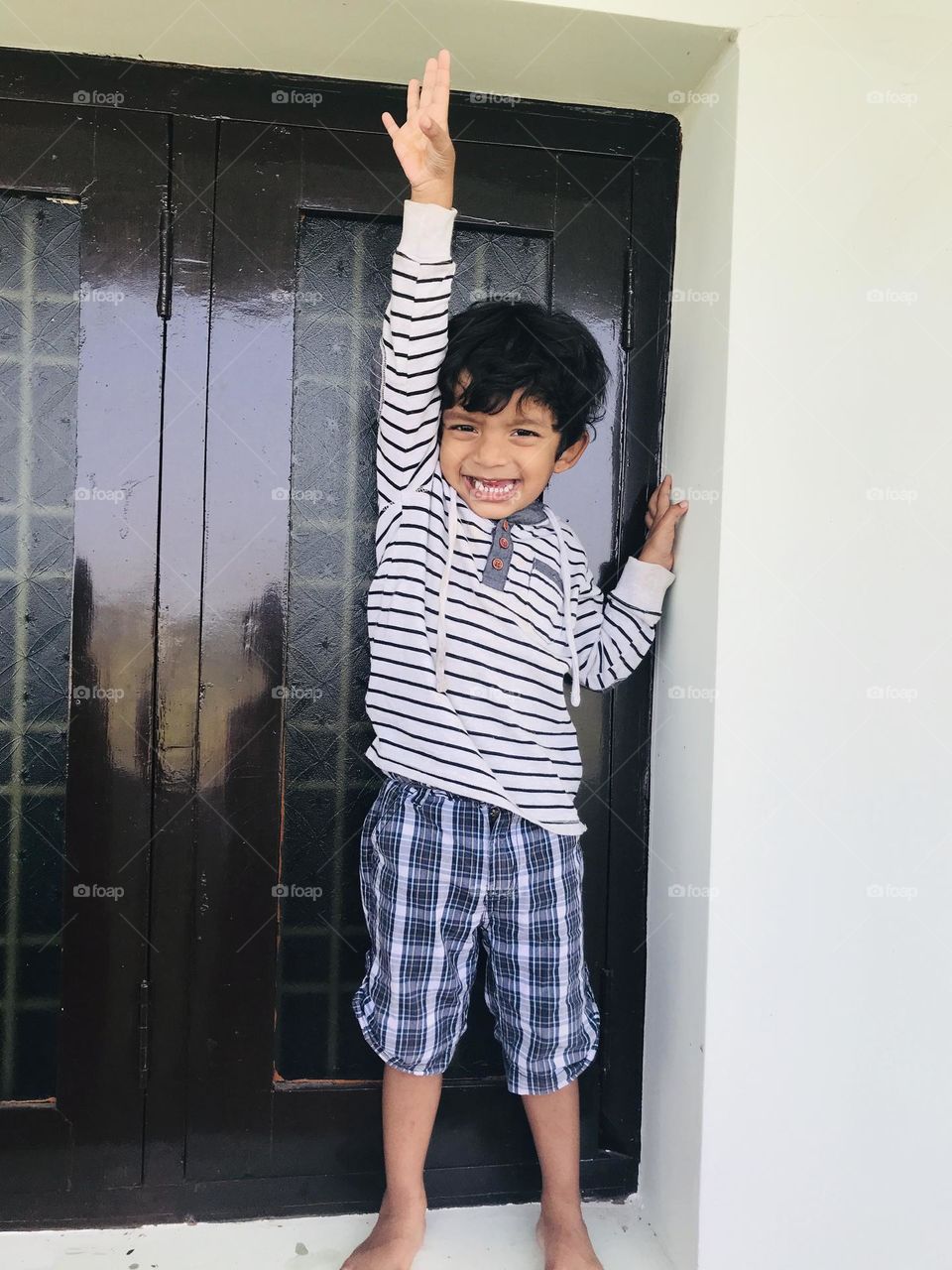 boy with disgusting face