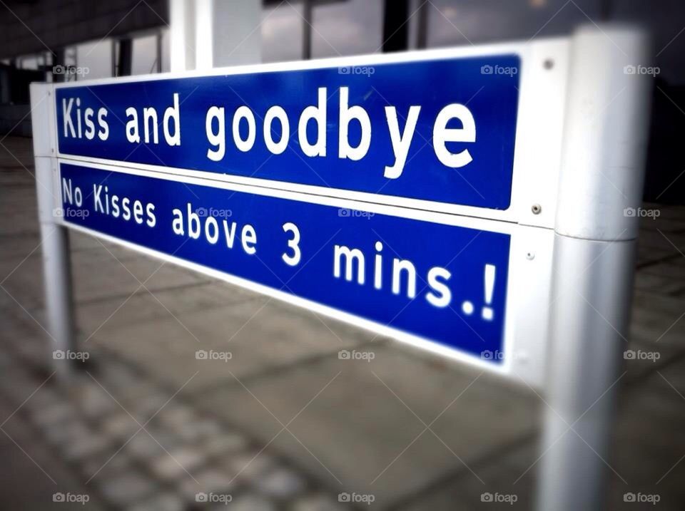 Kiss and goodbye