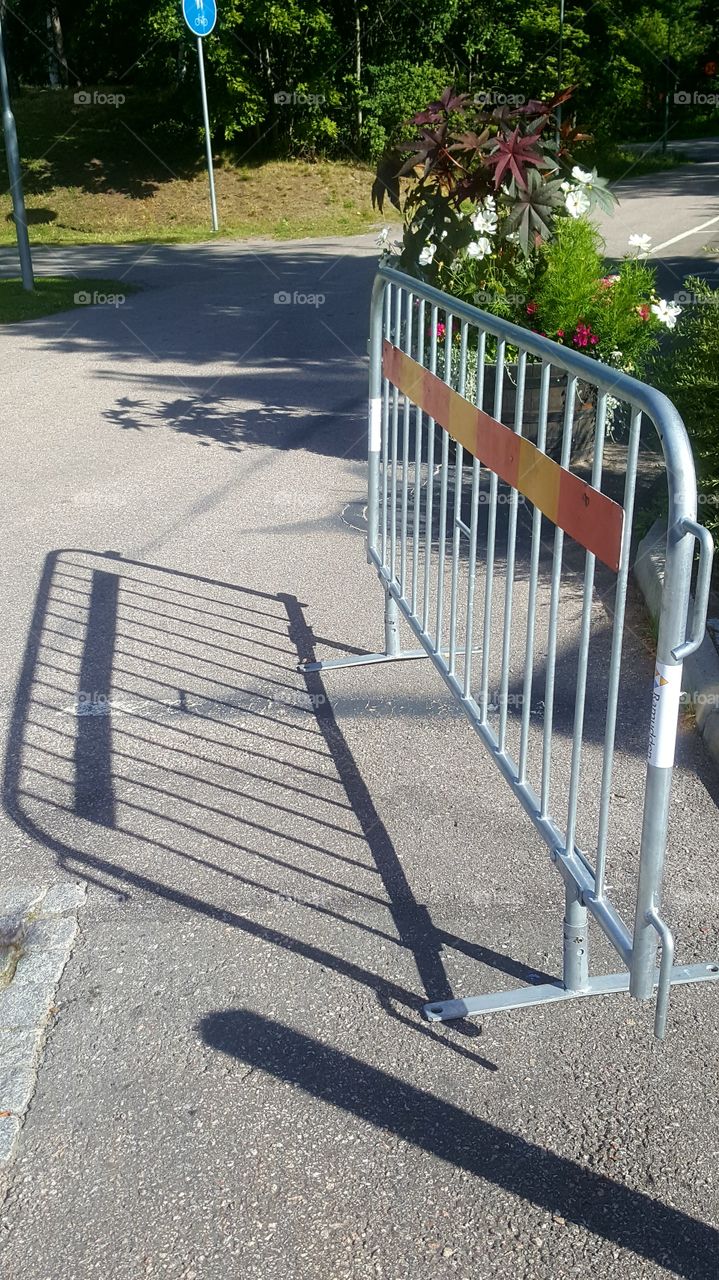 fence with shadow