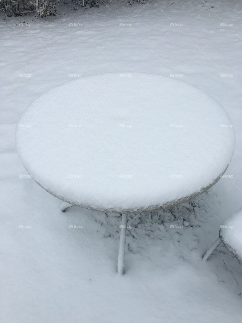 Snow table.