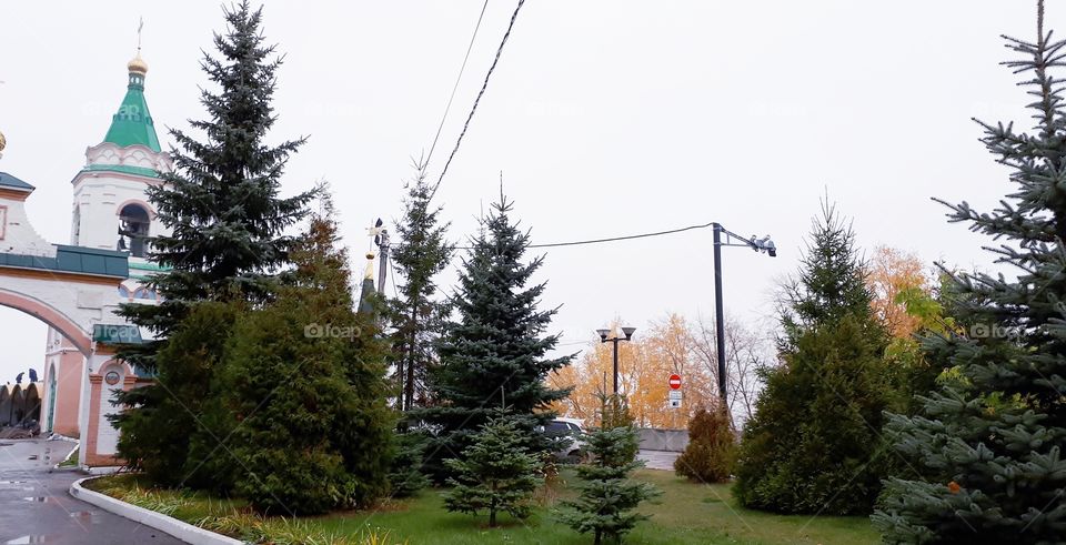 Autumn in Cheboksary street