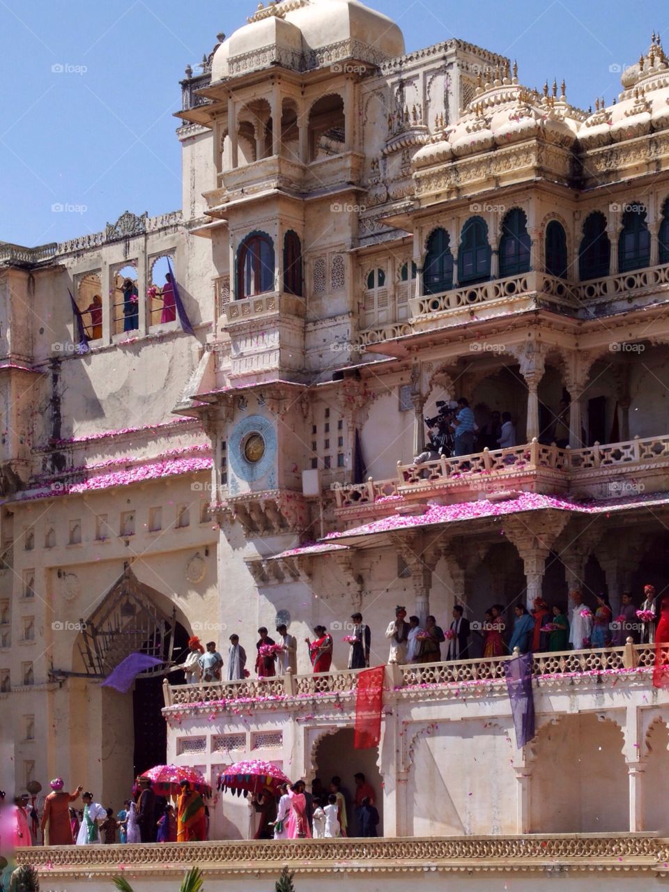 Palace of colors. City Palace of Udajpur, India. This is the set for Bolywood movie