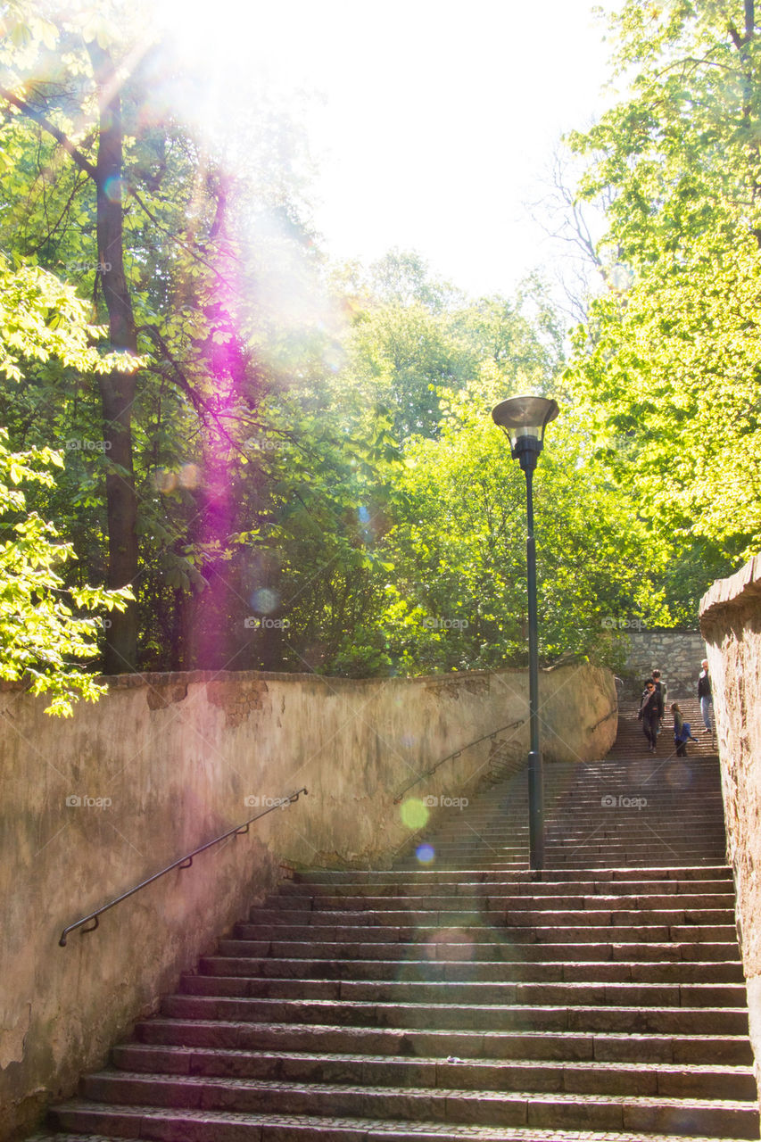 Staircase in Prague